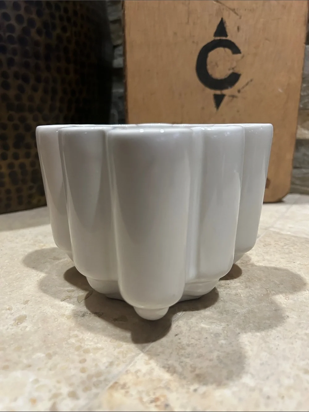 vintage ceramic jelly or pudding mold